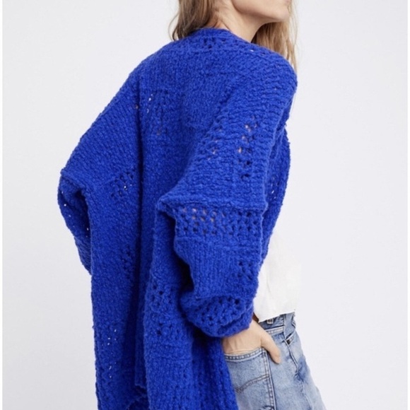 Free People Cardigan Blue XS/S - Picture 2 of 10